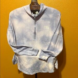 PINK Victoria's Secret Lavender Zip-Up Sweater